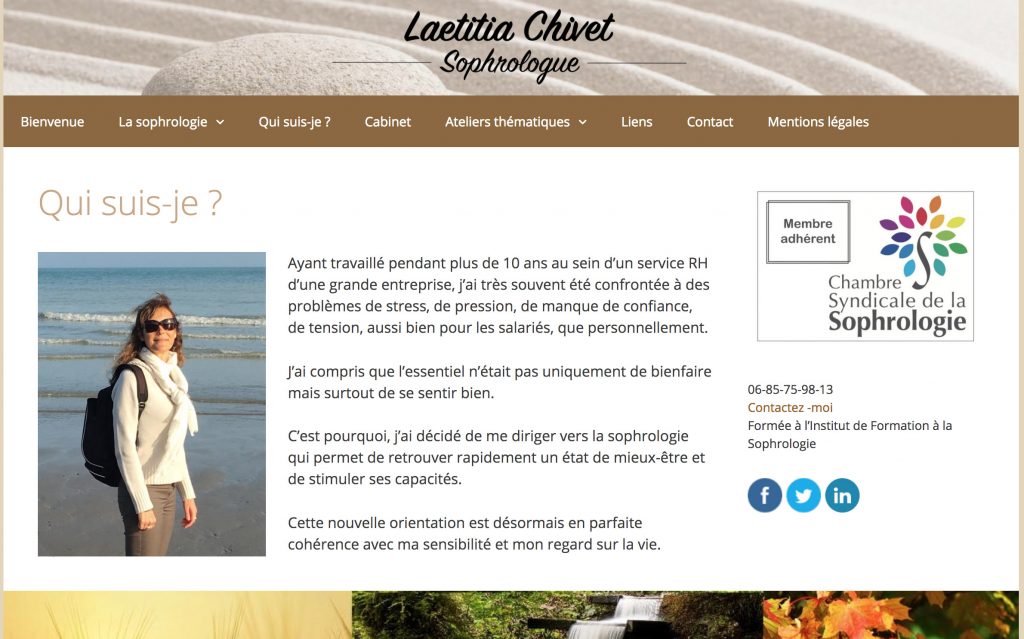 Cabinet de Sophrologie Laetitia Chivet