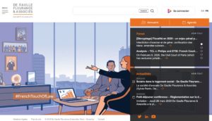 Site web De Gaulle Fleurance & associés - Cabinet d'avocats à Paris
